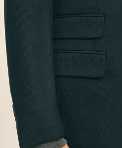 Slim Fit Stretch Wool Hopsack Blazer