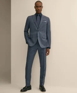 Slim Fit Wool Check 1818 Suit