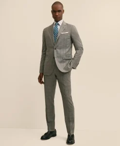Slim Fit Wool Check 1818 Suit
