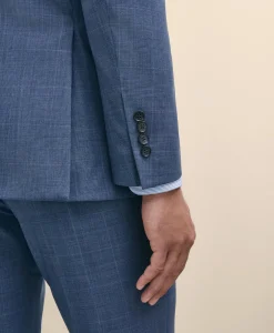 Slim Fit Wool Check 1818 Suit