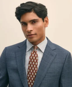 Slim Fit Wool Check 1818 Suit