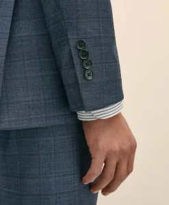 Slim Fit Wool Check 1818 Suit