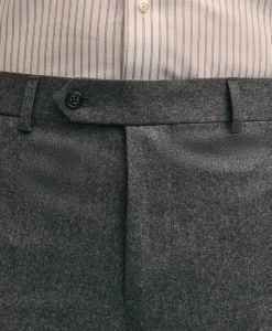 Slim Fit Wool Flannel Dress Pants