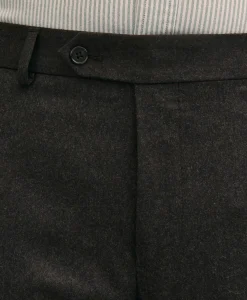 Slim Fit Wool Flannel Dress Pants