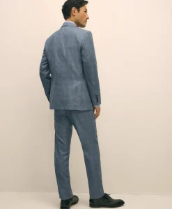 Slim Fit Wool Overcheck 1818 Suit