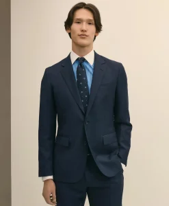 Slim Fit Wool Pinstripe 1818 Suit