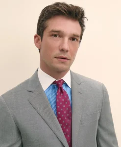 Slim Fit Wool Sharkskin 1818 Suit