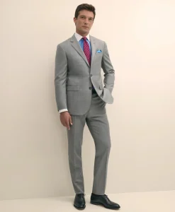 Slim Fit Wool Sharkskin 1818 Suit