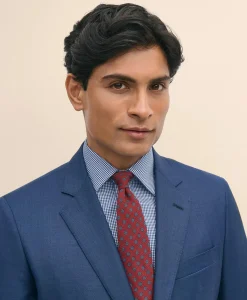 Slim Fit Wool Sharkskin 1818 Suit