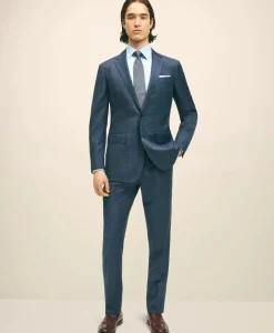 Slim Fit Wool Windowpane 1818 Suit