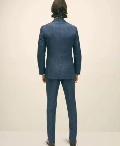 Slim Fit Wool Windowpane 1818 Suit