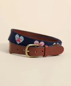 Smathers & Branson Needlepoint Candy Heart Belt