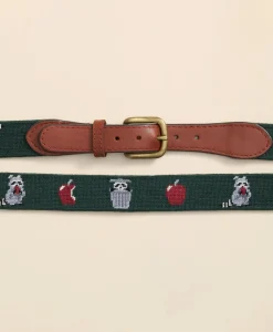 Smathers & Branson Needlepoint Racoon Belt
