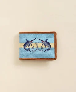 Smathers & Branson Needlepoint Marlin Wallet
