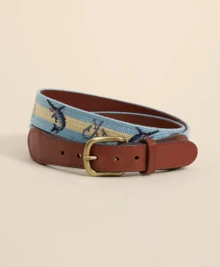Smathers & Branson Needlepoint Marlin Belt