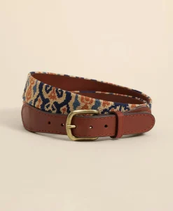 Smathers & Branson Needlepoint Ikat Belt