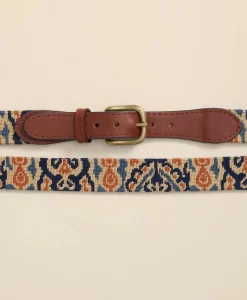 Smathers & Branson Needlepoint Ikat Belt