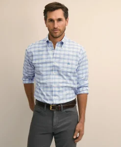 Stretch Cotton Non-Iron Oxford Polo Button Down Sport Shirt