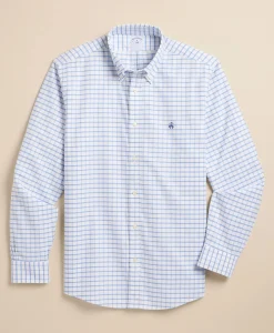 Stretch Cotton Non-Iron Oxford Polo Button Down Sport Shirt