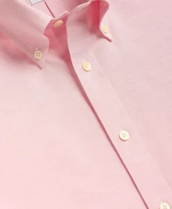 Stretch Cotton Non-iron Oxford Polo Button Down, Short Sleeve Sport Shirt