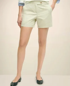 Stretch Cotton Twill Shorts