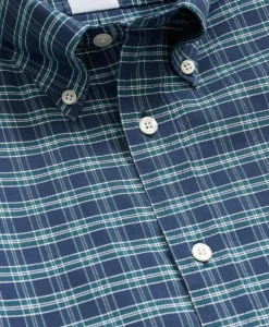 Stretch Non-Iron Oxford Button-Down Collar, Check Shirt