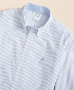 Stretch Non-Iron Oxford Button-Down Collar, Bengal Stripe Sport Shirt