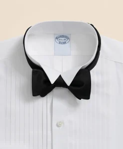 Stretch Supima® Cotton Broadcloth Wing Collar, Tuxedo Shirt