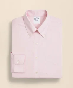 Stretch Supima® Cotton Non-Iron Pinpoint Oxford Button-Down Collar Dress Shirt
