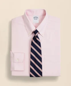Stretch Supima® Cotton Non-Iron Pinpoint Oxford Button-Down Collar Dress Shirt