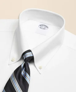 Stretch Supima® Cotton Non-Iron Pinpoint Oxford Button-Down Collar Dress Shirt