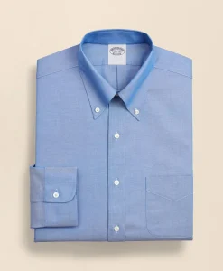 Stretch Supima® Cotton Non-Iron Pinpoint Oxford Button-Down Collar Dress Shirt