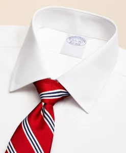 Stretch Supima® Cotton Non-Iron Pinpoint Oxford Ainsley Collar Dress Shirt