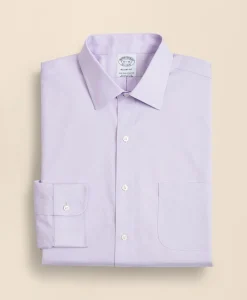 Stretch Supima® Cotton Non-Iron Pinpoint Oxford Ainsley Collar Dress Shirt