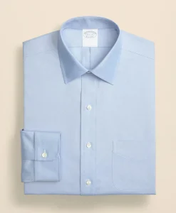 Stretch Supima® Cotton Non-Iron Pinpoint Oxford Ainsley Collar Dress Shirt
