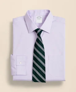 Stretch Supima® Cotton Non-Iron Pinpoint Oxford Ainsley Collar Dress Shirt