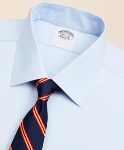 Stretch Supima® Cotton Non-Iron Pinpoint Oxford Ainsley Collar Dress Shirt