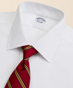 Stretch Supima® Cotton Non-Iron Pinpoint Oxford Ainsley Collar Dress Shirt