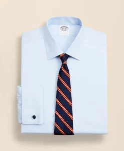 Stretch Supima® Cotton Non-Iron Pinpoint Oxford Ainsley Collar Dress Shirt