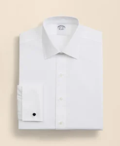 Stretch Supima® Cotton Non-Iron Pinpoint Oxford Ainsley Collar Dress Shirt