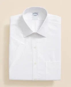 Stretch Supima® Cotton Non-Iron Ainsley Collar, Short-Sleeve Dress Shirt