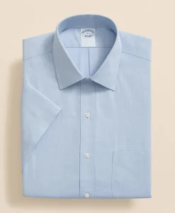 Stretch Supima® Cotton Non-Iron Ainsley Collar, Short-Sleeve Dress Shirt