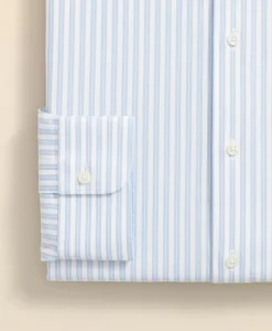 Stretch Supima® Cotton Non-Iron Ainsley Collar, Stripe Dress Shirt