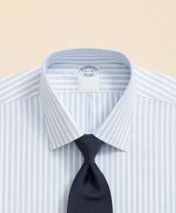 Stretch Supima® Cotton Non-Iron Ainsley Collar, Stripe Dress Shirt