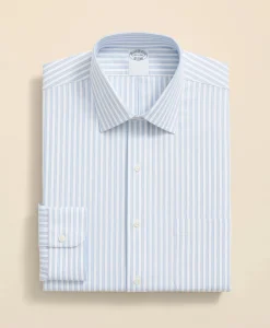 Stretch Supima® Cotton Non-Iron Ainsley Collar, Stripe Dress Shirt