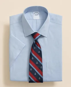 Stretch Supima® Cotton Non-Iron Ainsley Collar, Short-Sleeve Dress Shirt