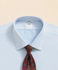 Stretch Supima® Cotton Non-Iron Dobby Ainsley Collar Dress Shirt