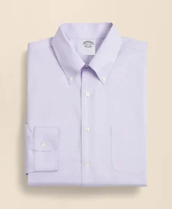Stretch Supima® Cotton Non-Iron Pinpoint Oxford Button-Down Collar Dress Shirt