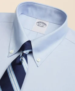 Stretch Supima® Cotton Non-Iron Pinpoint Oxford Button-Down Collar Dress Shirt