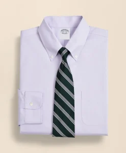 Stretch Supima® Cotton Non-Iron Pinpoint Oxford Button-Down Collar Dress Shirt
